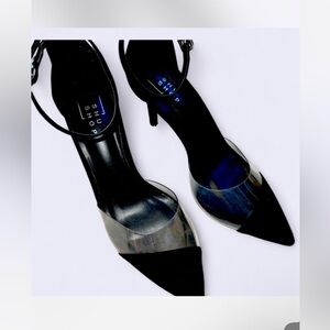 ShuShop Black and Clear Women's Heels